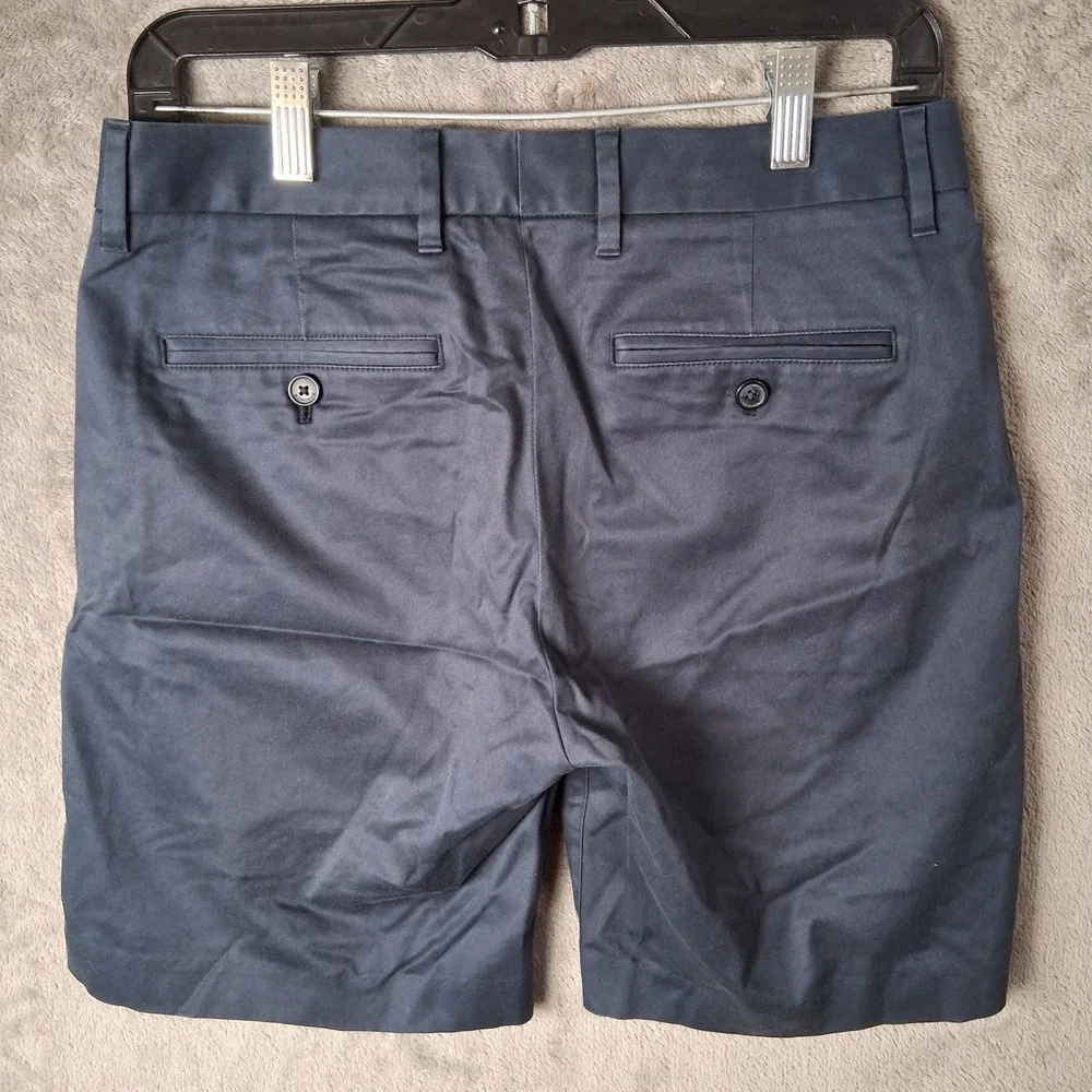 Bonobos Monday Chino Shorts Navy Blue Stretch Cotton 7 Inch Inseam Mens 28